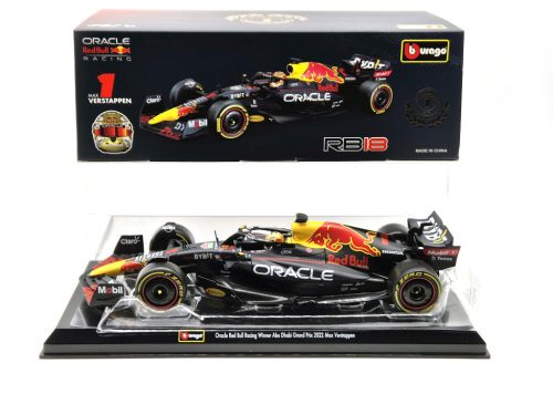 Red Bull RB18 Team Oracle F1 #1 (2022) - Max Verstappen - PILÓTÁVAL -  Bburago - 1:24