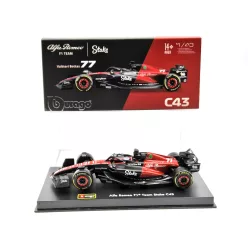   Alfa Romeo C43 Team Stake F1 #77 (2023) - Valtteri Bottas - PILÓTÁVAL -  Bburago - 1:43