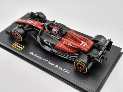 Alfa Romeo C43 Team Stake F1 #77 (2023) - Valtteri Bottas - PILÓTÁVAL -  Bburago - 1:43