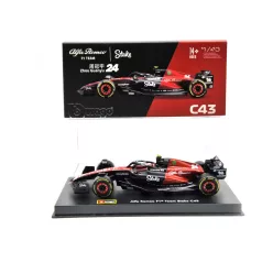   Alfa Romeo C43 Team Stake F1 #24 (2023) - Guanyu Zhou - PILÓTÁVAL -  Bburago - 1:43