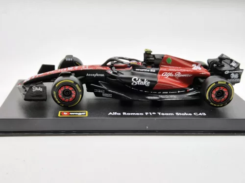 Alfa Romeo C43 Team Stake F1 #24 (2023) - Guanyu Zhou - PILÓTÁVAL -  Bburago - 1:43