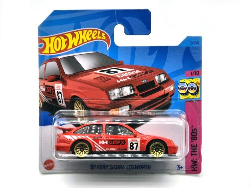 HW: The '80s - 2023 2/250 - '87 Ford Sierra Cosworth - piros -  Hot Wheels - 1:64