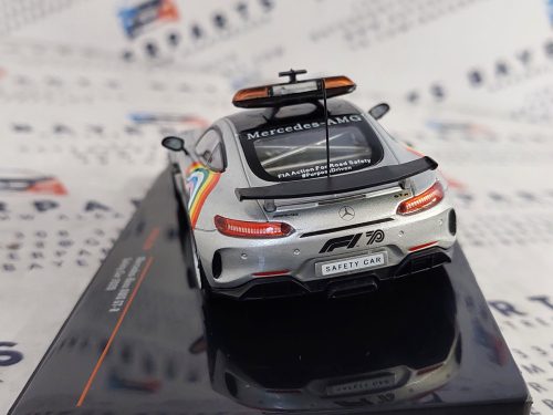 Mercedes-Benz AMG GT-R Safety Car - ezüst -  Ixo - 1:43