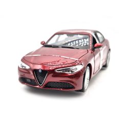 Alfa Romeo Giulia (2016) - piros -  BBurago - 1:24