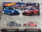 Hot Wheels Premium - Duo Pack - Mitsubishi Eclipse (1995) - Mitsubishi Lancer Evo VI -  Hot Wheels - 1:64