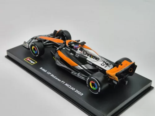 McLaren MCL60 F1 #81 (2023) - British GP 4th - Oscar Piastri - PILÓTÁVAL -  BBurago - 1:43