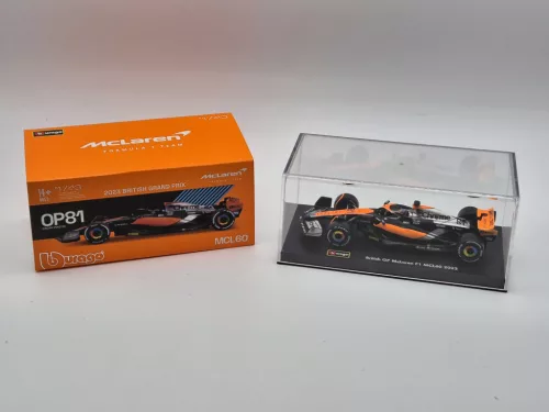 McLaren MCL60 F1 #81 (2023) - British GP 4th - Oscar Piastri - PILÓTÁVAL -  BBurago - 1:43