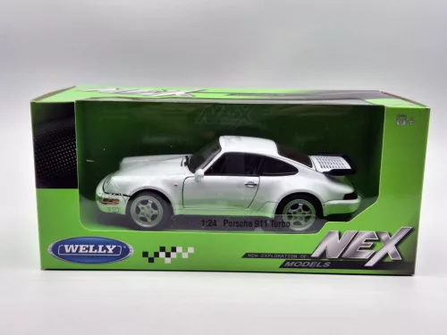 Porsche 964 turbo (2009) - fehér -  Welly - 1:24