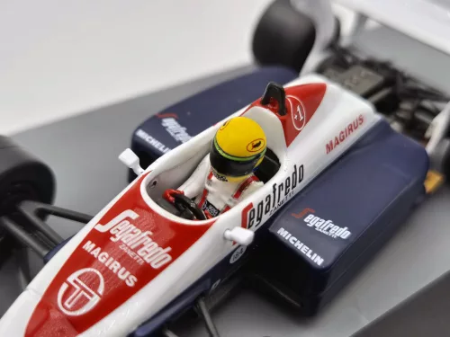 Toleman TG184 F1 #19 (1984) - Great Britain GP - Ayrton Senna - PILÓTÁVAL -  Edicola - 1:43