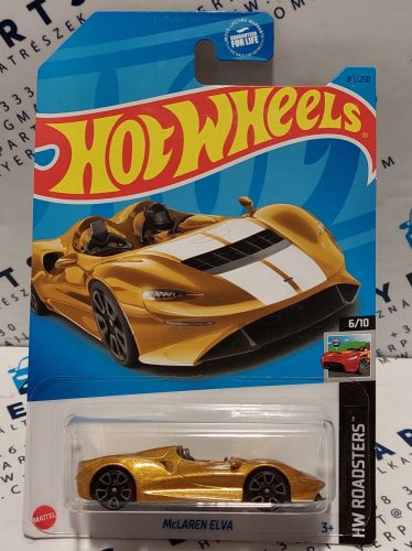 Hot Wheels McLaren Elva - HW Roadsters 6/10 - 82/250 - hosszú kártyás