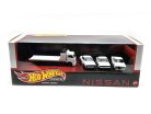 Nisssan Skyline diorama szett #14 - Skyline 2000 GT-R, Skyline C210, Skyline HT 2000 GT-X, Nissan szállító jármű