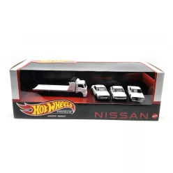   Nisssan Skyline diorama szett #14 - Skyline 2000 GT-R, Skyline C210, Skyline HT 2000 GT-X, Nissan szállító jármű