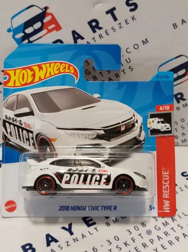 Hot Wheels Honda Civic Type R (2018) - HW Rescue 4/10 - 215/250 -  Hot Wheels - 1:64