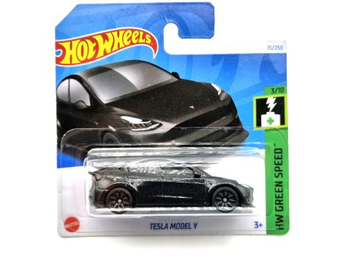 Hot Wheels Tesla Model Y - HW Green Speed 3/10 - 15/250 -  Hot Wheels - 1:64