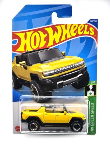 Hot Wheels GMC Hummer EV - HW Green Speed 3/5 - 130/250 - sárga - hosszú kártyás -  Hot Wheels - 1:64
