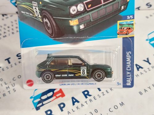 Lancia Delta Integrale - Rally Champs 3/5 - 210/250  - hosszú kártyás -  Hot Wheels - 1:64