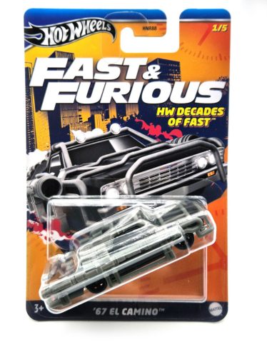 Hot Wheels Decades of Fast -  Fast and Furious - Halálos iramban 1/5 - El Camino (1967) -  Hot Wheels - 1:64