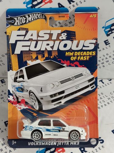 Hot Wheels Decades of Fast -  Fast and Furious - Halálos iramban 4/5 - Volkswagen Jetta MK3 -  Hot Wheels - 1:64