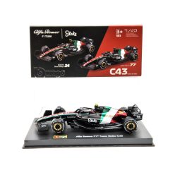   AlfAlfa Romeo C43 F1 #24 (2023) - Monza Italy GP - Guanyu Zhou - PILÓTÁVAL -  Bburago - 1:43