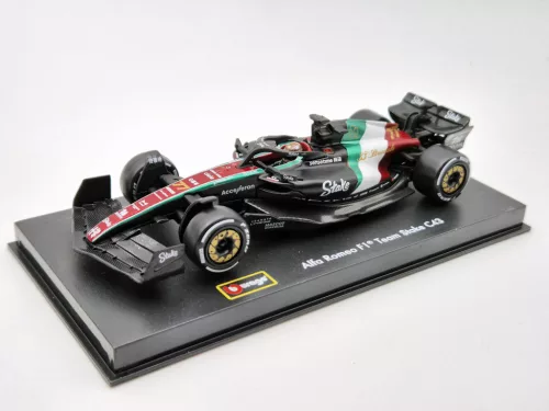 Alfa Romeo C43 F1 #77 (2023) - Monza Italy GP - Valtteri Bottas - PILÓTÁVAL -  Bburago - 1:43