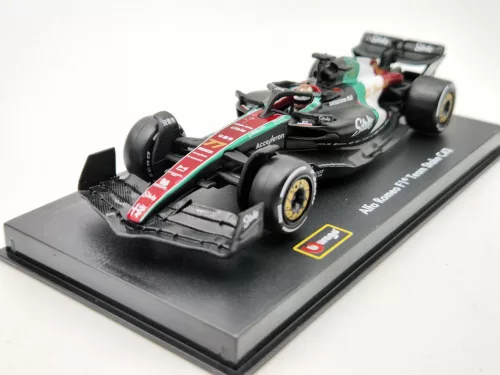 Alfa Romeo C43 F1 #77 (2023) - Monza Italy GP - Valtteri Bottas - PILÓTÁVAL -  Bburago - 1:43
