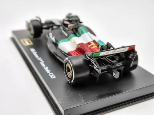 Alfa Romeo C43 F1 #77 (2023) - Monza Italy GP - Valtteri Bottas - PILÓTÁVAL -  Bburago - 1:43