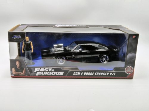 Dom's Dodge Charger (1970) - Dom figurával - Fast & Furious - Halálos iramban -  Jada - 1:24