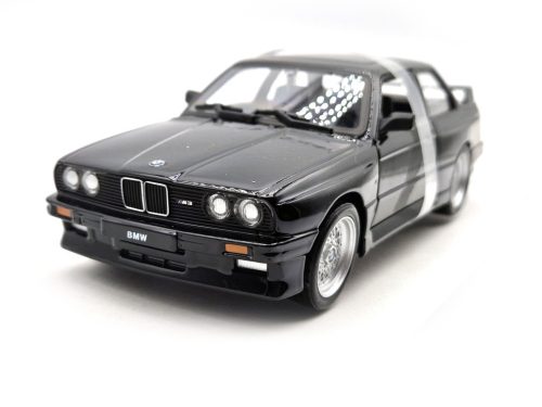 BMW E30 M3 (1988) - fekete - Bburago - 1:24