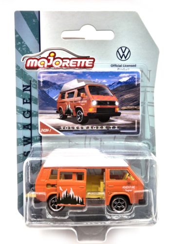 Volkswagen VW T3 transporter Camper (1979) - narancs -  Majorette - 1:64