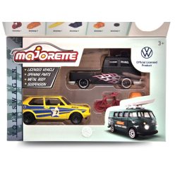   Volkswagen VW szett - VW Golf 1 MK1  - VW T1 transporter -  Majorette - 1:64