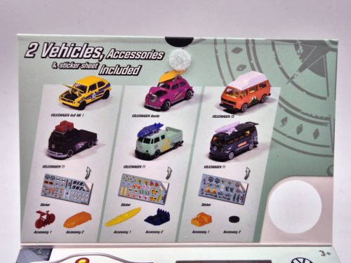 Volkswagen VW szett - VW Beetle bogár - VW T1 transporter -  Majorette - 1:64