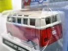 Volkswagen VW T1 transporter Samba Minibus - piros -  Burago - 1:64