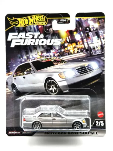 Hot Wheels Premium - Fast & Furious - Halálos iramban - Mercedes Benz 500 SEL -  Hot Wheels - 1:64