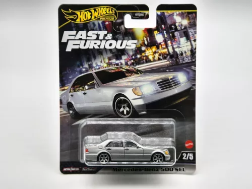 Hot Wheels Premium - Fast & Furious - Halálos iramban - Mercedes Benz 500 SEL -  Hot Wheels - 1:64
