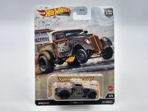 Hot Wheels Premium - Car Culture - Dragstrip - Willys (1933) - CHASE -  Hot Wheels - 1:64