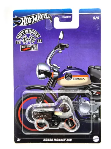 Hot Wheels Motorcycle Club - Honda Monkey Z50 -  Hot Wheels - 1:64