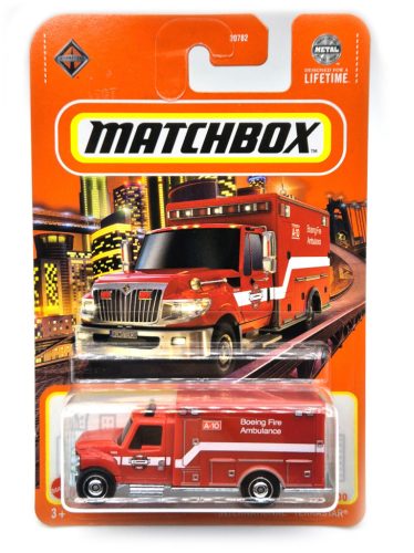 International Terrastar - 2024 71/100 - Fire Ambulance - hosszú kártyás -  Matchbox - 1:64
