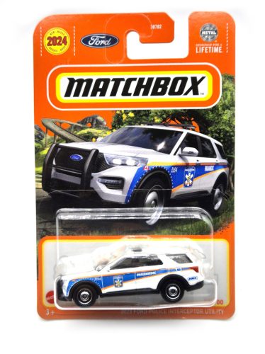 Ford Police Interceptor Utility (2023) - 2024 36/100 - hosszú kártyás -  Matchbox - 1:64