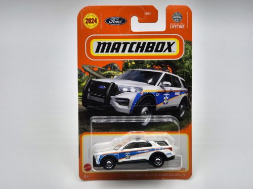 Ford Police Interceptor Utility (2023) - 2024 36/100 - hosszú kártyás -  Matchbox - 1:64