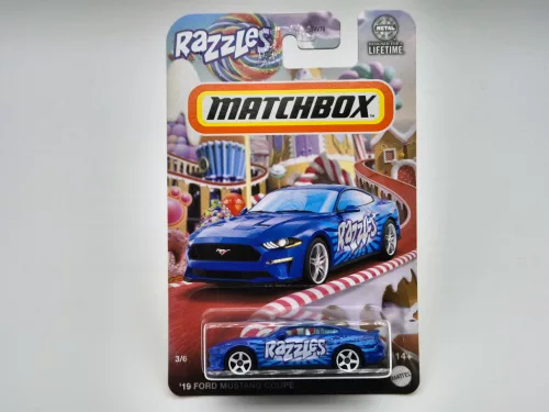 Matchbox Candy - Ford Mustang Coupe (2019) - 3/6 - hosszú kártyás -  Matchbox - 1:64
