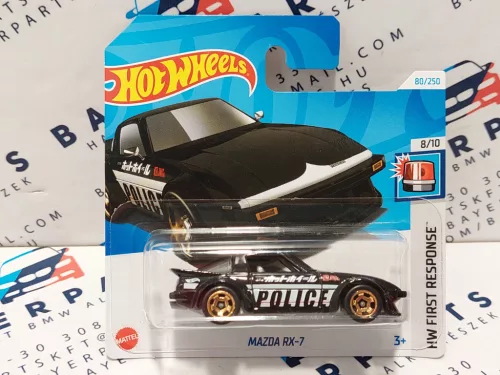 Hot Wheels Mazda RX-7  - First Response - 80/250 - fekete -  Hot Wheels - 1:64