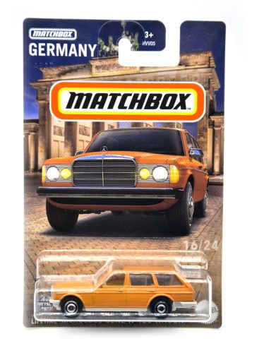 Mercedes-Benz W 123 - sárga -  Matchbox - 1:64