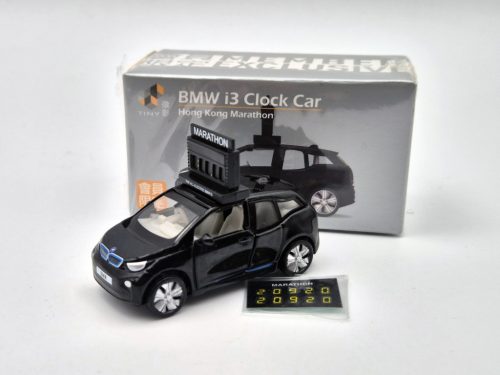 BMW i3 Marathon Clock Car -  Tiny Toys - 1:64