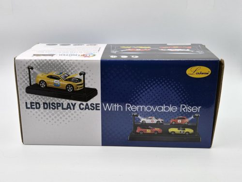 Vitrin / display 1:24 1:43 1:64 modellautóhoz - led világítással