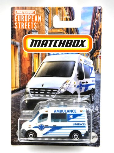 Matchbox European Streets - Renault Master Ambulance mentőautó -  Matchbox - 1:64