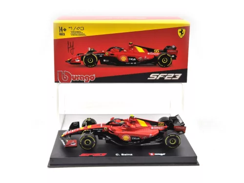 Ferrari SF-23 Team Scuderia F1 #55 (2023) - Monza - Carlos Sainz - PILÓTÁVAL -  Bburago - 1:43