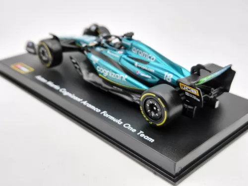 Aston Martin AMR23 F1 #18 (2023) - Lance Stroll - PILÓTÁVAL -  Bburago - 1:43