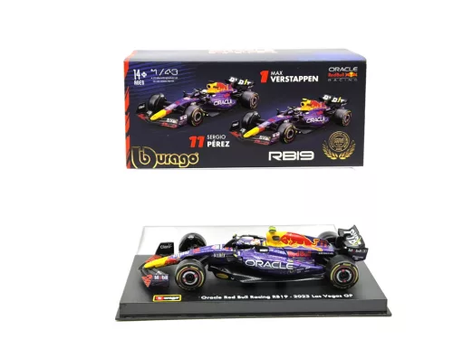 Red Bull RB19 F1 #11 (2023) - Las Vegas - Sergio Perez - PILÓTÁVAL -  Bburago - 1:43