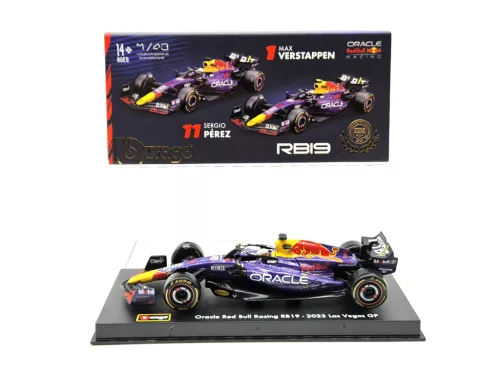 Red Bull RB19 F1 #1 (2023) - Las Vegas - Max Verstappen - PILÓTÁVAL -  Bburago - 1:43
