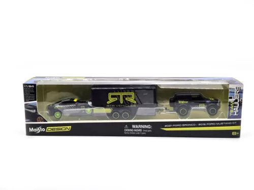 Ford Bronco (2021) és Ford Mustang GT (2015) szett -  Maisto - 1:64